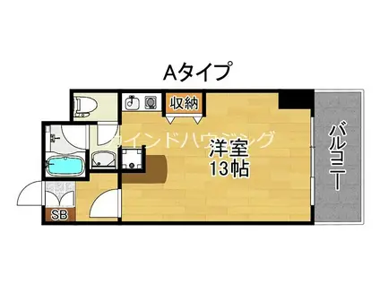 スターマンション(ワンルーム/3階)の間取り写真