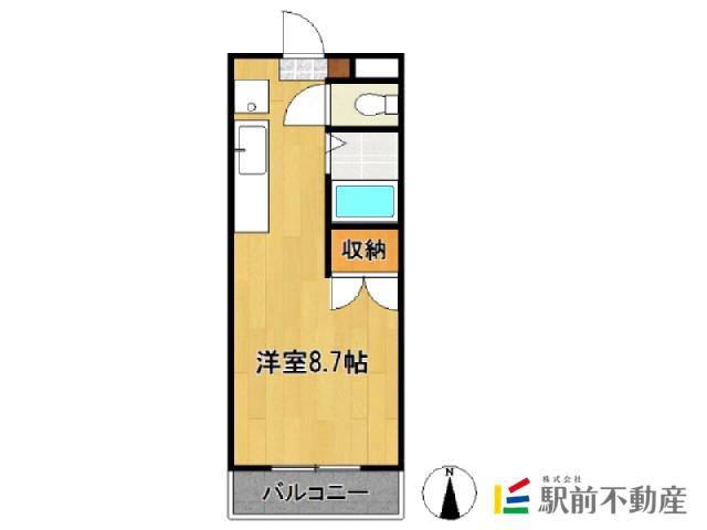 コーポラスKII(1K/2階)の間取り写真