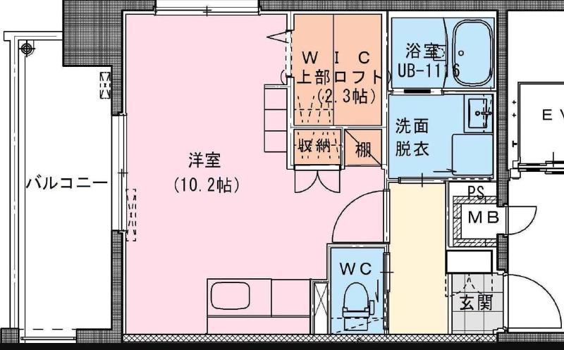 RIVIERE CHAMP 宮田町(ワンルーム/8階)の間取り写真