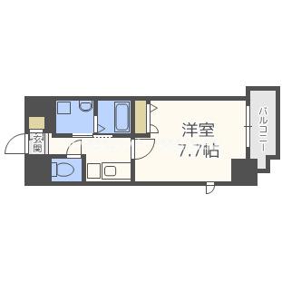 LA DOUCEUR梅田イースト(1K/13階)の間取り写真
