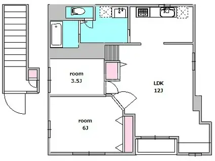 プレシャスウエストIII(2LDK/3階)の間取り写真