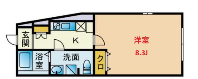 コンポジット久が原(1K/1階)の間取り写真