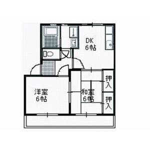 グレイス村田(2DK/2階)の間取り写真