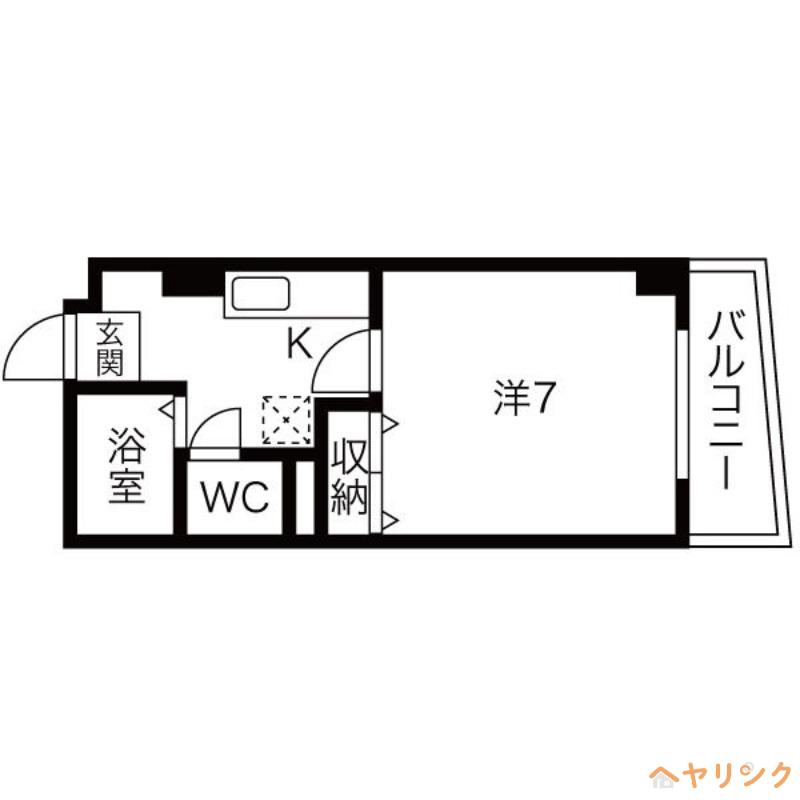 AZURTORII(1K/5階)の間取り写真