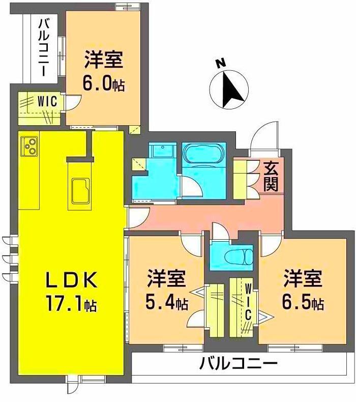 ERABLE(3LDK/2階)の間取り写真