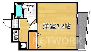アーバンボート210(1K/3階)の間取り写真