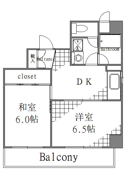 ノートス扇橋(2DK/2階)の間取り写真
