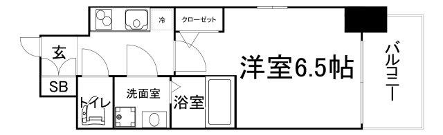 エスリード大阪京橋フロレゾン(1K/5階)の間取り写真
