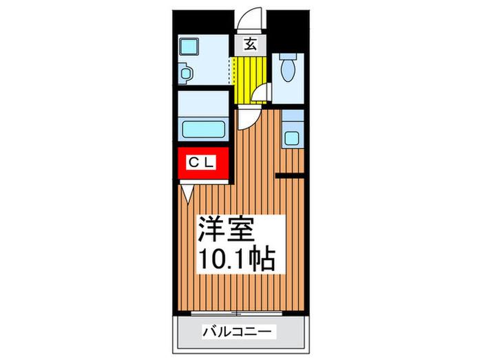 ドルチェ パートリオ(ワンルーム/2階)の間取り写真
