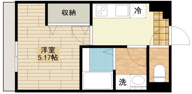 スフィーダみずほ台II(1K/1階)の間取り写真