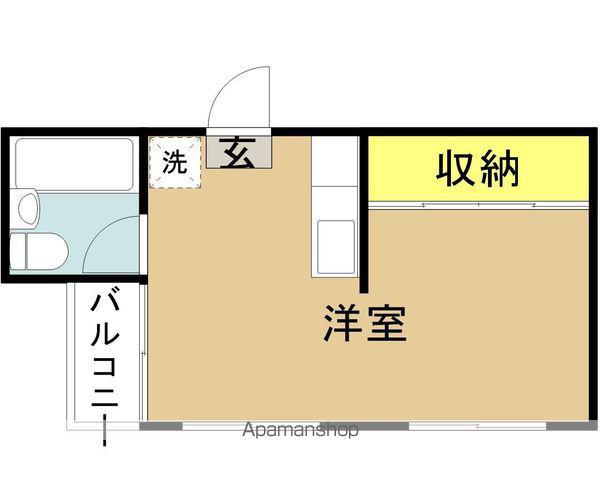 ライトヒルズ橘(ワンルーム/5階)の間取り写真