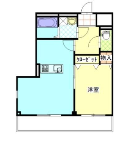 タイセイ幸(1LDK/2階)の間取り写真