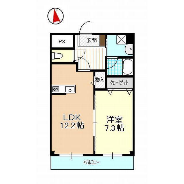 MAHALO HAL(1LDK/3階)の間取り写真