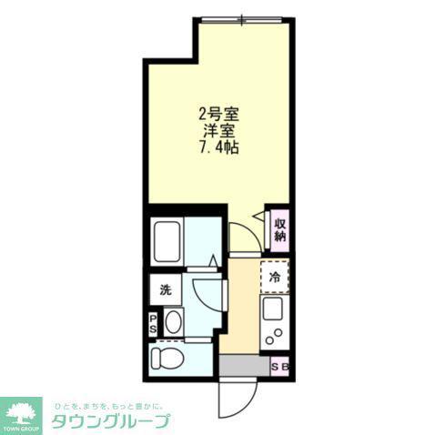 久比里アパート(1K/3階)の間取り写真