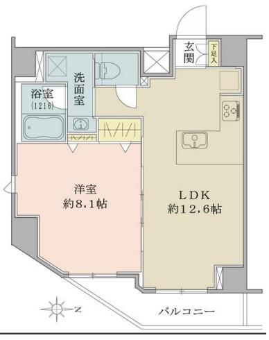 リファイズ綾瀬(1LDK/7階)の間取り写真