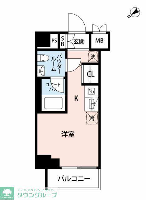 マイナビSTAY新綱島(ワンルーム/4階)の間取り写真