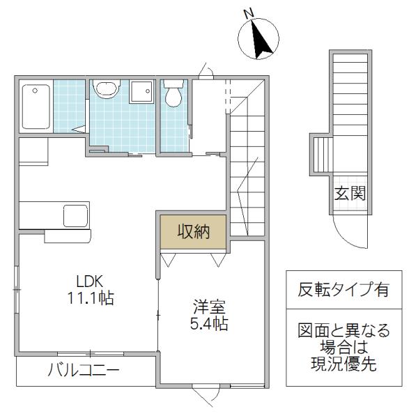 YS SQUARE92 (1LDK/2階)の間取り写真
