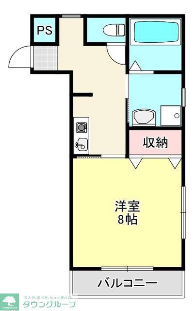 GROVE HOUSE(1K/3階)の間取り写真