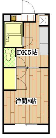 エル・ドラード(1DK/1階)の間取り写真
