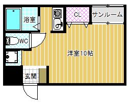 グリーンピアFH(ワンルーム/3階)の間取り写真