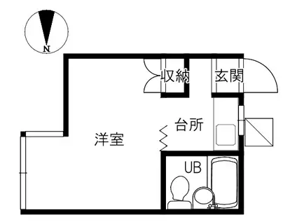 レジデンス栄(1K/3階)の間取り写真