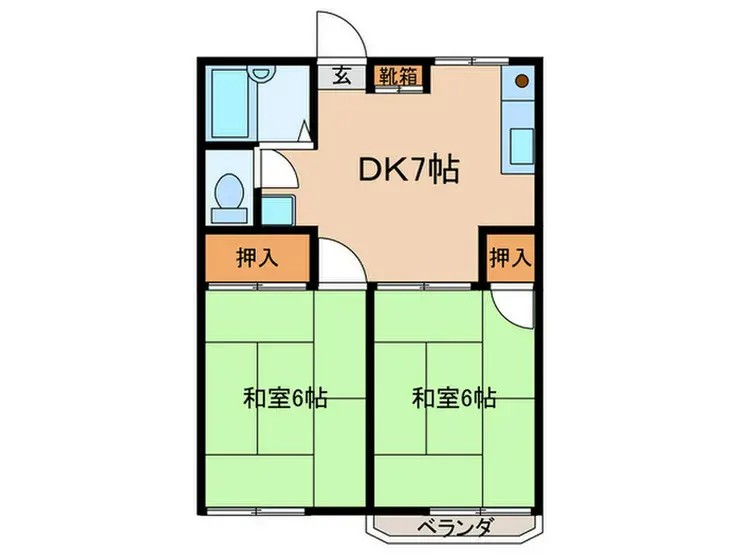 ハイツ武藤 2階階 間取り