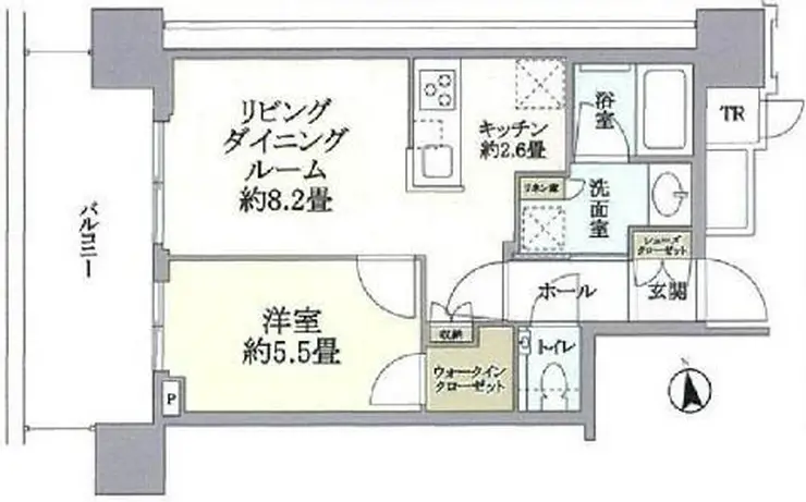 パークシティ中央湊 ザ タワー 12階階 間取り