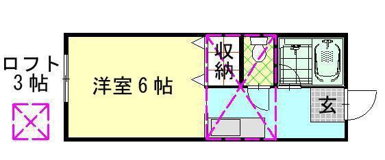 S COAT(ワンルーム/1階)の間取り写真