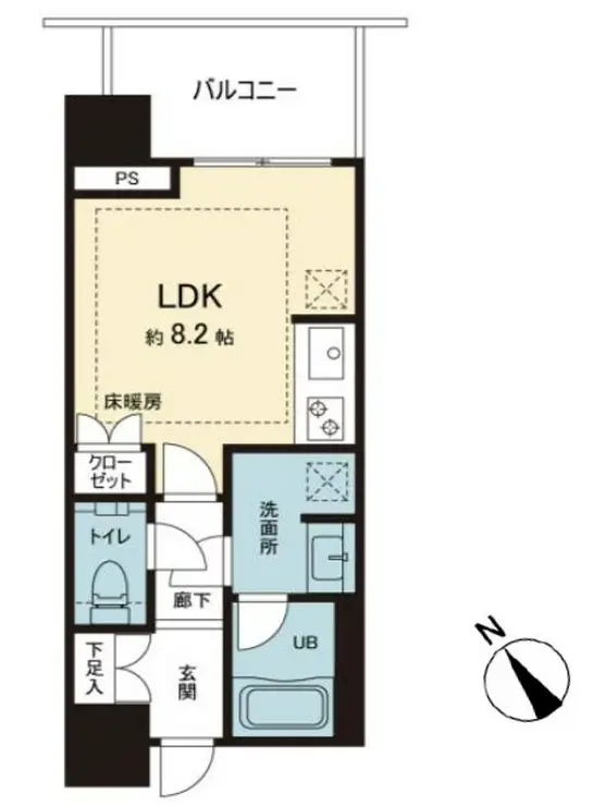 シティタワー新宿 18階階 間取り