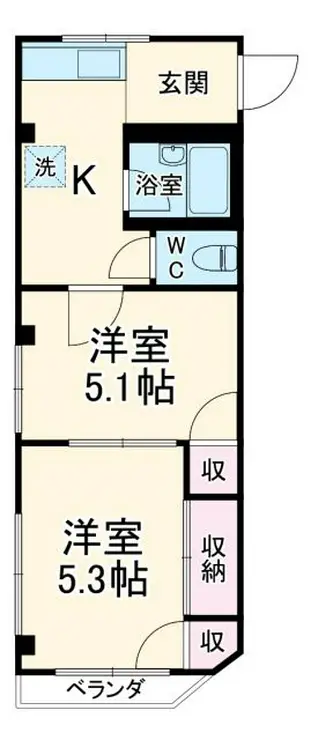 トラストホーム勝田台 3階階 間取り