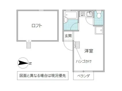 スタートハウス(ワンルーム/3階)の間取り写真