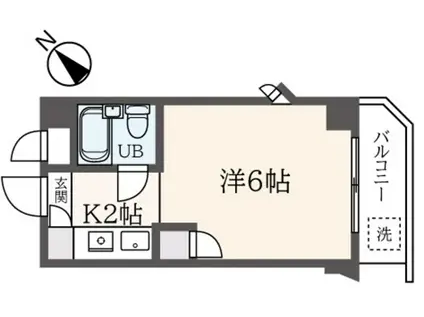 ディジィ川崎(1K/4階)の間取り写真