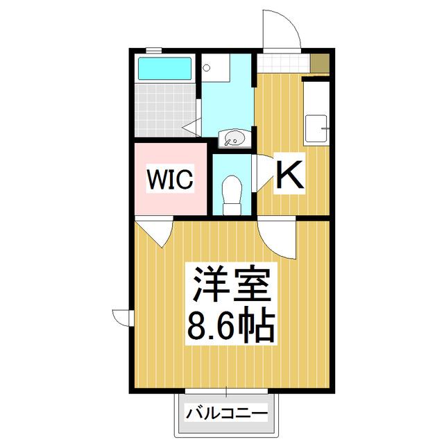 シャーメゾン桜(1K/1階)の間取り写真