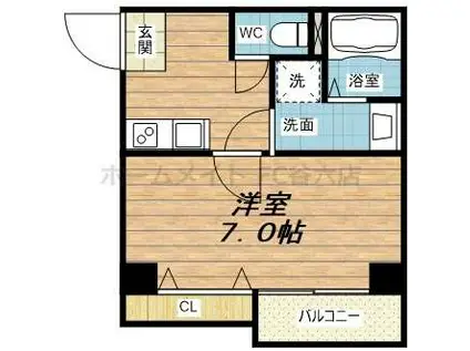 ES-GRANDE大阪福島(1K/9階)の間取り写真