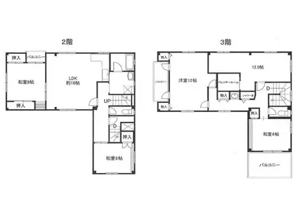 上沢通2店舗(5LDK/2階)の間取り写真
