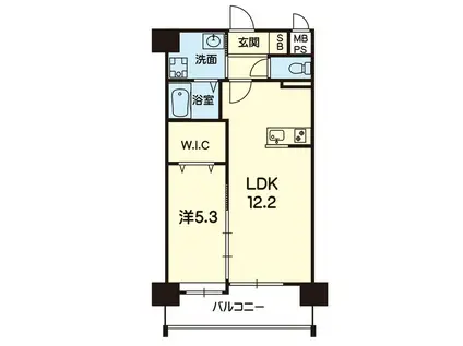 テクノパレス THE YUUKI(1LDK/3階)の間取り写真