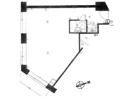 ニューステイトメナー(ワンルーム/6階)の間取り写真