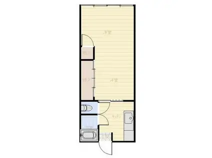 TYハイツ(2K/1階)の間取り写真