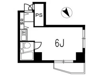 スカイコート後楽園第2(ワンルーム/8階)の間取り写真