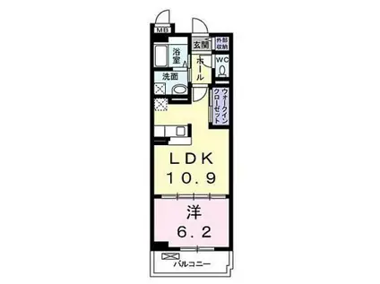 グリーンガーデン(1LDK/3階)の間取り写真