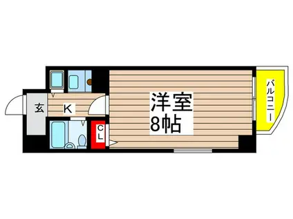 ラ・セプティマ鶴舞(1K/8階)の間取り写真