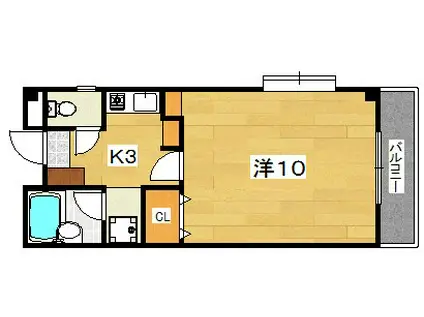 ジョイフル船橋(1K/2階)の間取り写真