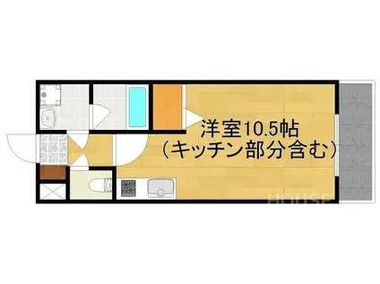 グランベリエ(1K/2階)の間取り写真