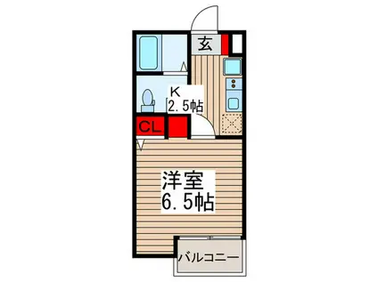 REDAM大宮(1K/2階)の間取り写真