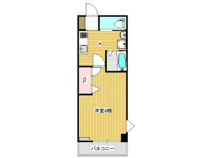 ルミエール出川(1K/1階)の間取り写真