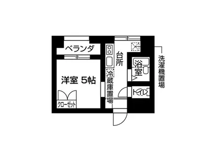 MYE新宿御苑(1K/5階)の間取り写真