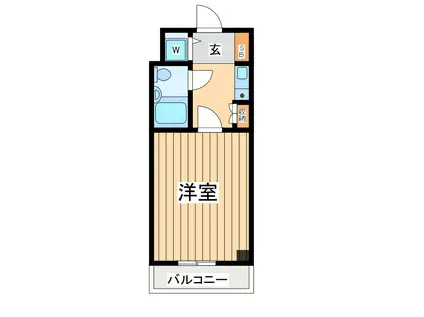 ライオンズマンション大倉山第11(1K/3階)の間取り写真