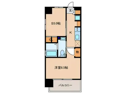 エステムプラザ梅田 中崎町III(1SK/3階)の間取り写真