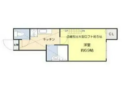 アーバンコート葛西(1K/1階)の間取り写真