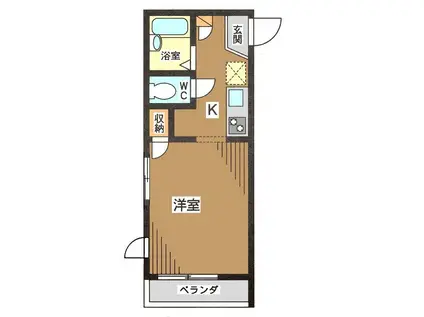 エクシヴ高田(1K/3階)の間取り写真